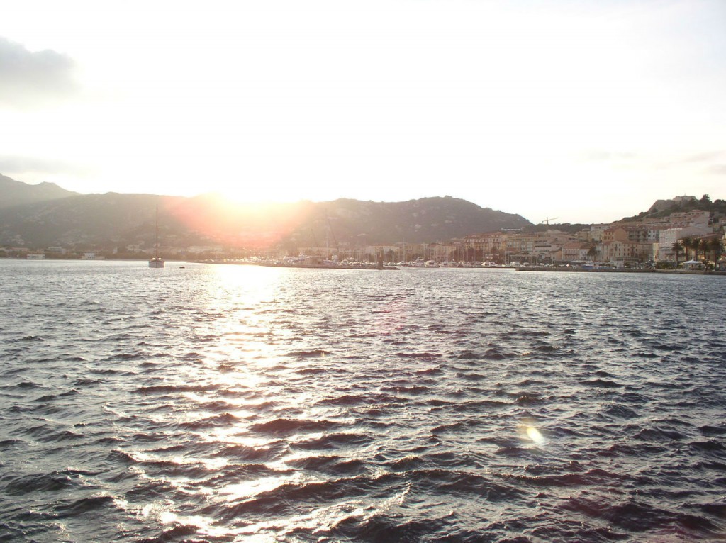 The Frejus coast at sunset