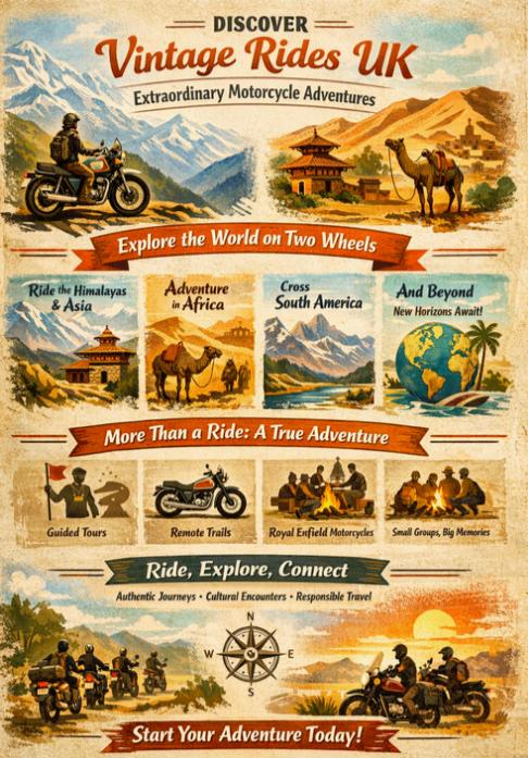 vintage ride motocycle